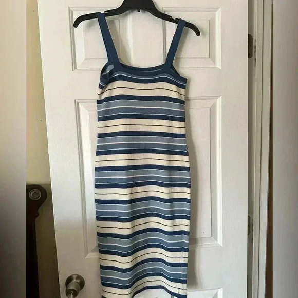NWOT Lauren Ralph Lauren knit stripe midi dress - Picture 4 of 5